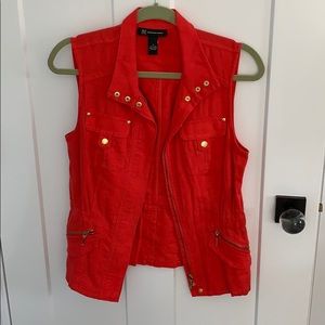 INC International Concepts orange vest